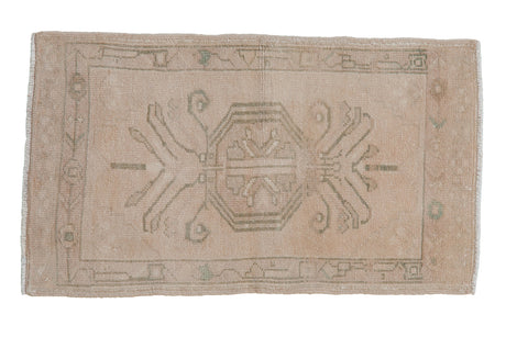 1.5x3 Vintage Distressed Oushak Rug Mat // ONH Item 9451