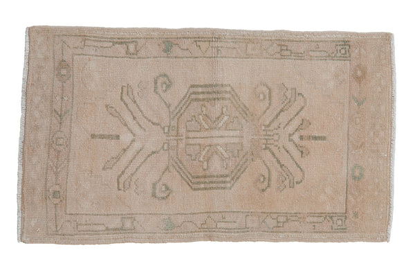 1.5x3 Vintage Distressed Oushak Rug Mat // ONH Item 9451