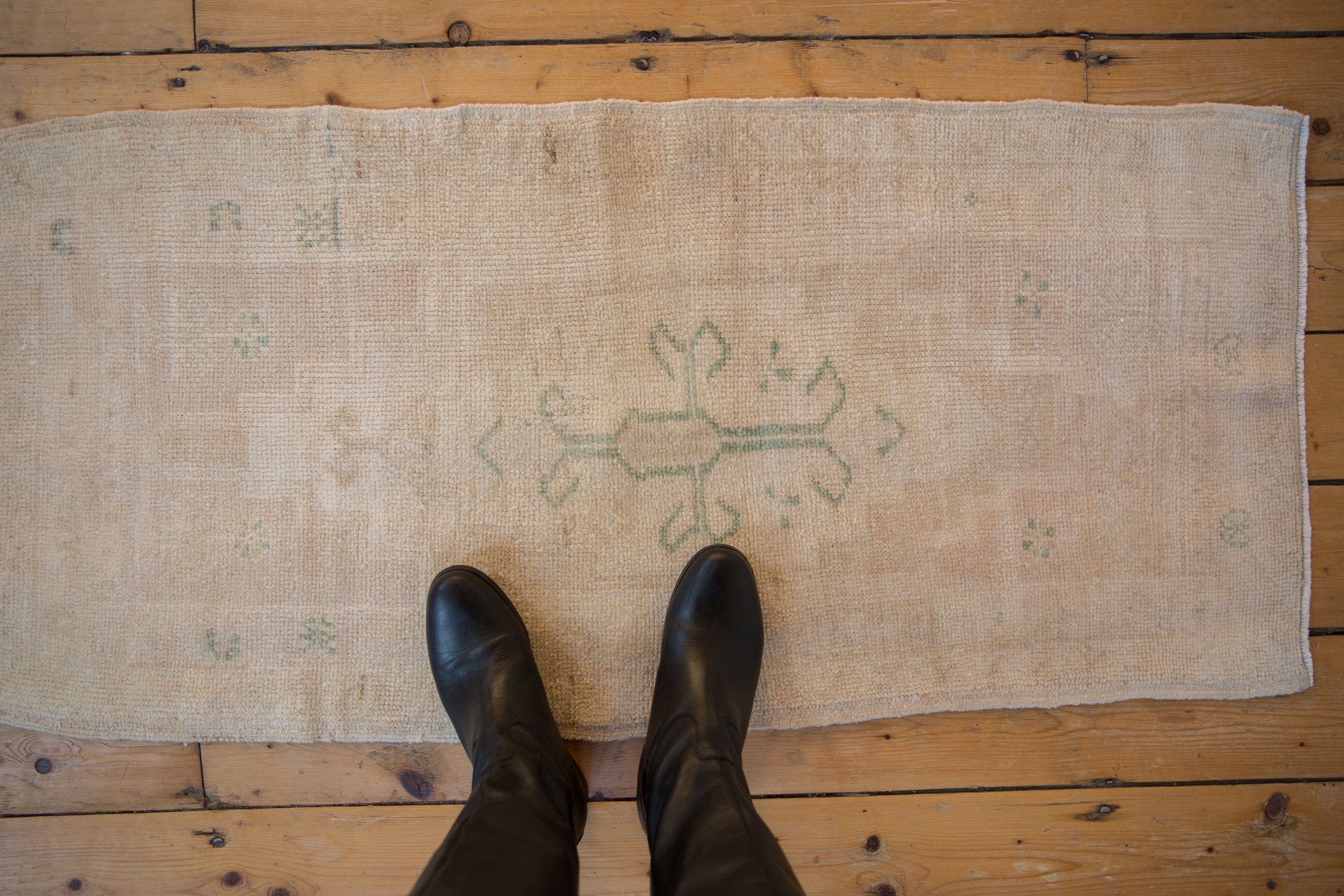 2x4 Vintage Distressed Oushak Rug Runner // ONH Item 9453 Image 1