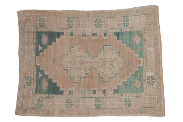 4x5.5 Vintage Distressed Oushak Rug // ONH Item 9455