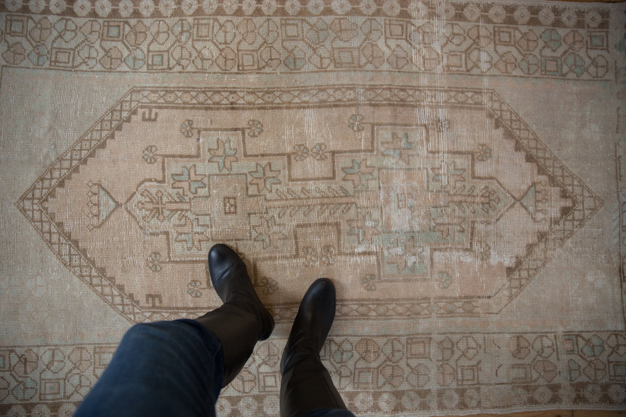 4x6.5 Vintage Distressed Oushak Rug // ONH Item 9456 Image 1