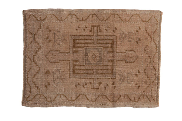2x2.5 Vintage Distressed Oushak Square Rug Mat // ONH Item 9460