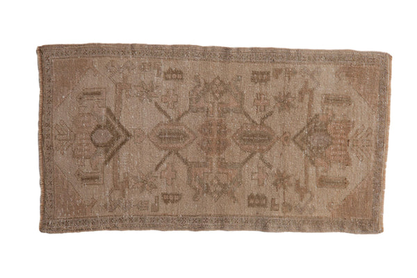 1.5x3 Vintage Distressed Oushak Rug Mat // ONH Item 9465