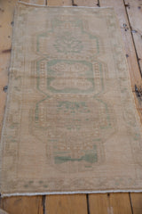 1.5x3.5 Vintage Distressed Oushak Rug Mat Runner // ONH Item 9466 Image 2