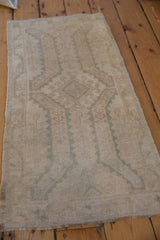 1.5x3.5 Vintage Distressed Oushak Rug Mat Runner // ONH Item 9467 Image 3