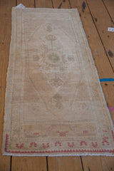 1.5x4 Vintage Distressed Oushak Rug Mat Runner // ONH Item 9468 Image 3
