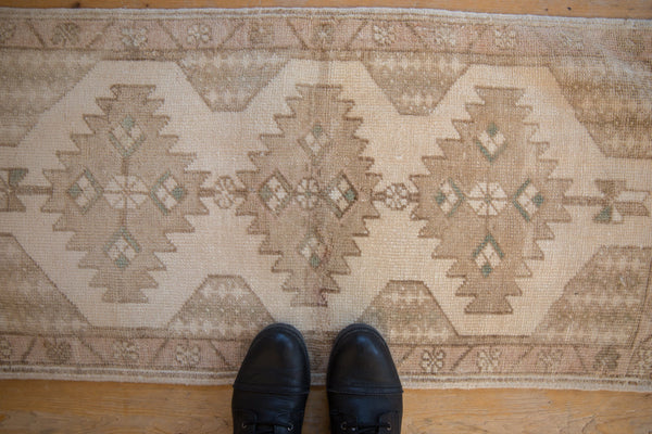 1.5x3.5 Vintage Distressed Oushak Rug Mat Runner // ONH Item 9471 Image 1