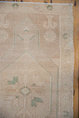 1.5x3 Vintage Distressed Oushak Rug Mat // ONH Item 9472 Image 2