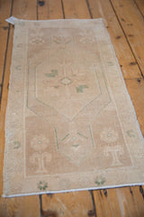 1.5x3 Vintage Distressed Oushak Rug Mat // ONH Item 9472 Image 3