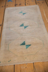 1.5x3 Vintage Distressed Oushak Rug Mat // ONH Item 9474 Image 2