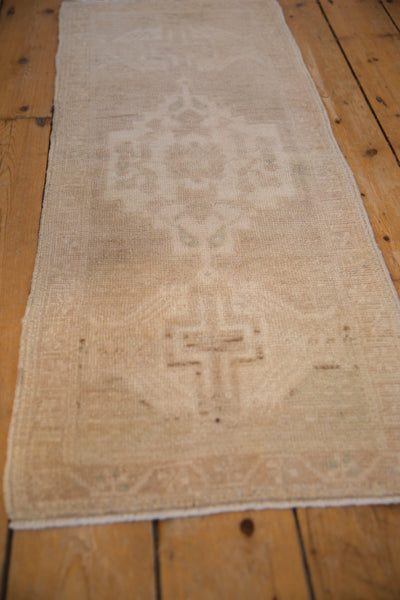 1.5x4 Vintage Distressed Oushak Rug Mat Runner // ONH Item 9475 Image 2