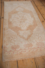 1.5x3 Vintage Distressed Oushak Rug Mat // ONH Item 9476 Image 2