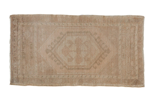 1.5x3 Vintage Distressed Oushak Rug Mat // ONH Item 9477