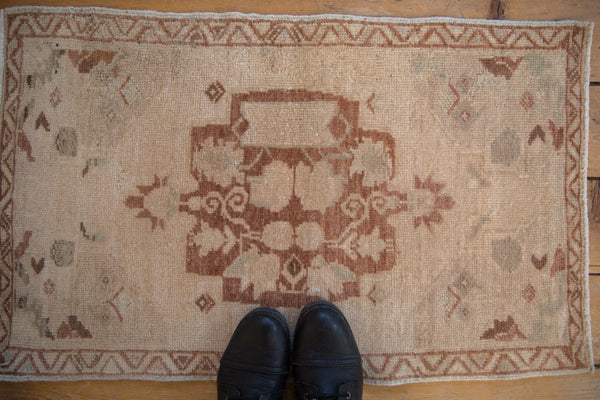 1.5x3 Vintage Distressed Oushak Rug Mat // ONH Item 9480 Image 1