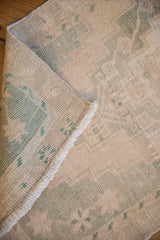 1.5x4 Vintage Distressed Oushak Rug Mat Runner // ONH Item 9483 Image 4
