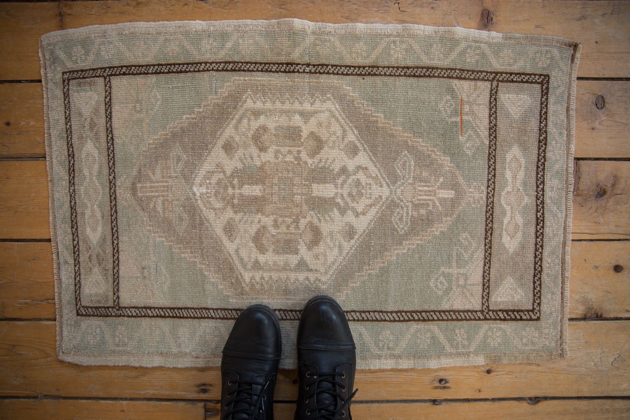 2x3 Vintage Distressed Oushak Rug Mat // ONH Item 9487 Image 1