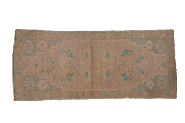 1.5x4 Vintage Distressed Oushak Rug Mat Runner // ONH Item 9489