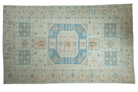 7x11.5 Vintage Distressed Oushak Carpet // ONH Item 9494