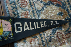 Vintage Galilee Rhode Island Felt Flag // ONH Item 9502 Image 2