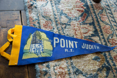 Vintage Point Judith Rhode Island Felt Flag // ONH Item 9506