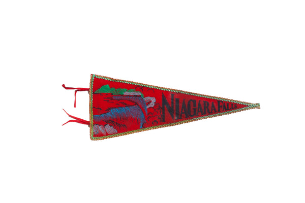Vintage Niagara Falls Felt Flag // ONH Item 9512