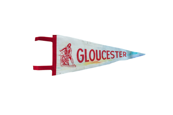 Vintage Gloucester Felt Flag // ONH Item 9520