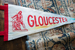 Vintage Gloucester Felt Flag // ONH Item 9520