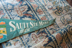Vintage Sault Ste Marie Michigan Felt Flag // ONH Item 9532 Image 2