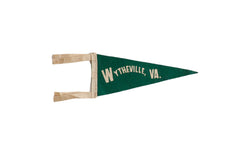 Vintage Wytheville Virginia Felt Flag // ONH Item 9534