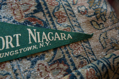 Vintage 1958 Old Fort Niagara Youngstown NY Felt Flag // ONH Item 9544 Image 2