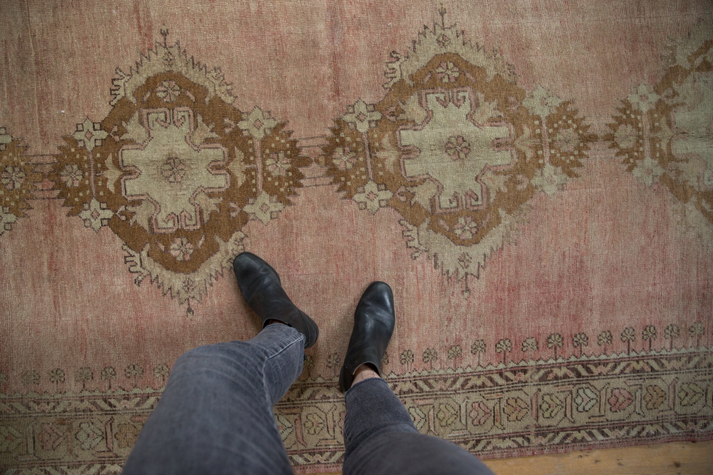 5x11 Vintage Distressed Oushak Rug Runner // ONH Item 9551 Image 1