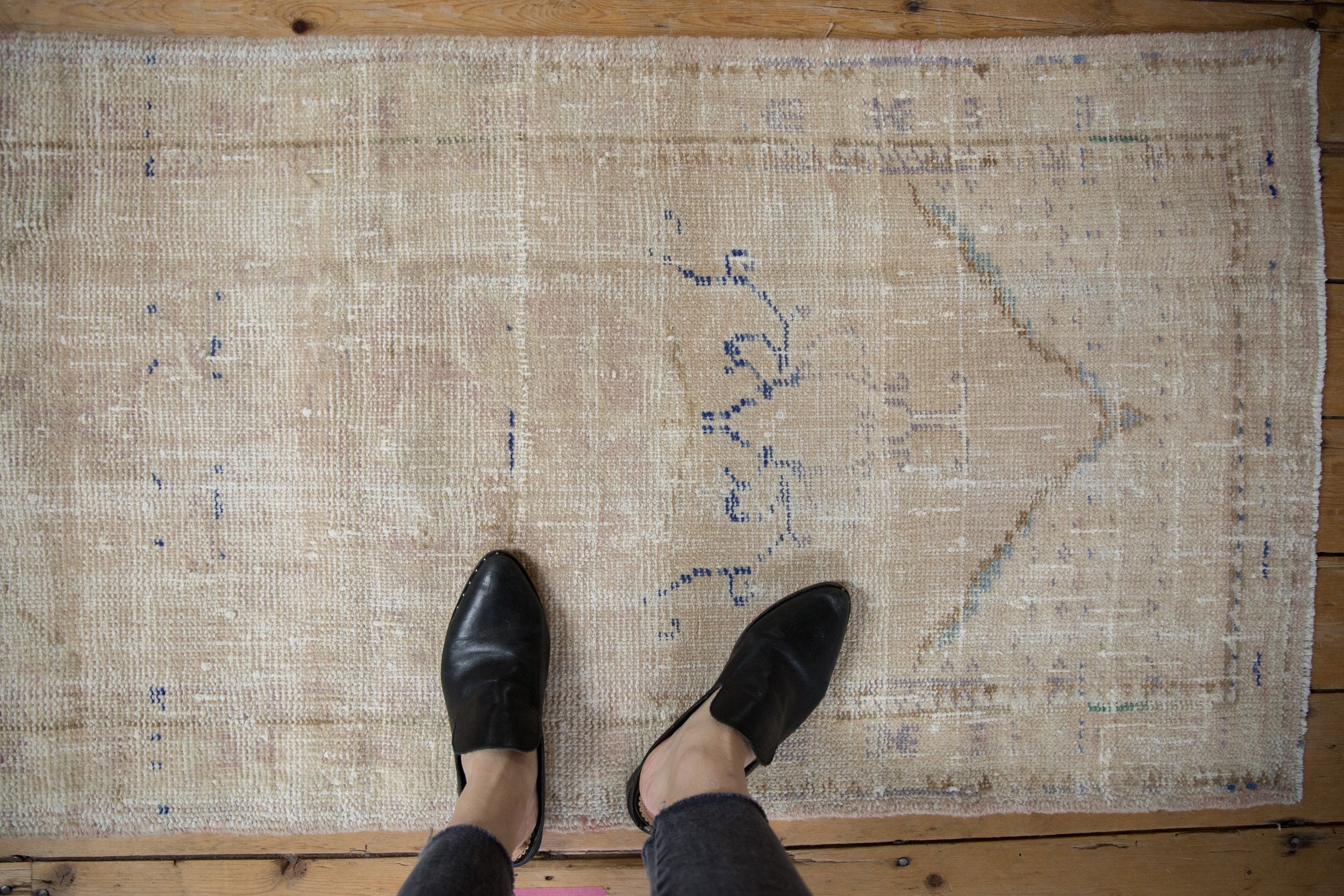 2.5x5.5 Vintage Distressed Oushak Rug Runner // ONH Item 9562 Image 1