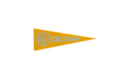 Vintage University of Colorado Felt Flag // ONH Item 9562