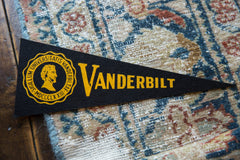 Vintage Vanderbilt Felt Flag // ONH Item 9563 Image 1