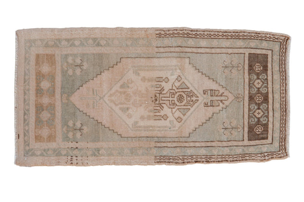 2x3.5 Vintage Distressed Oushak Rug // ONH Item 9565