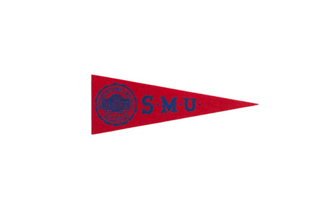 Vintage Southern Methodist University Felt Flag // ONH Item 9568
