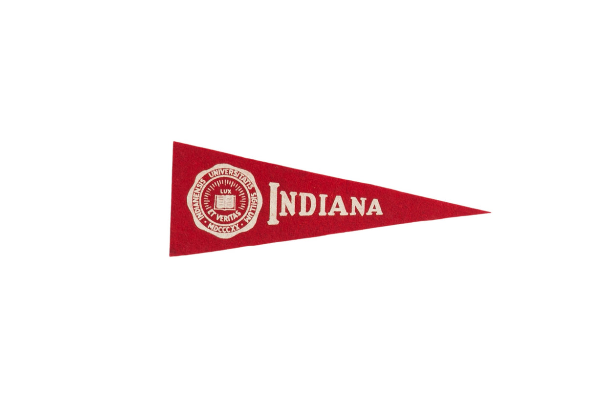 Vintage Indiana University Felt Flag // ONH Item 9571