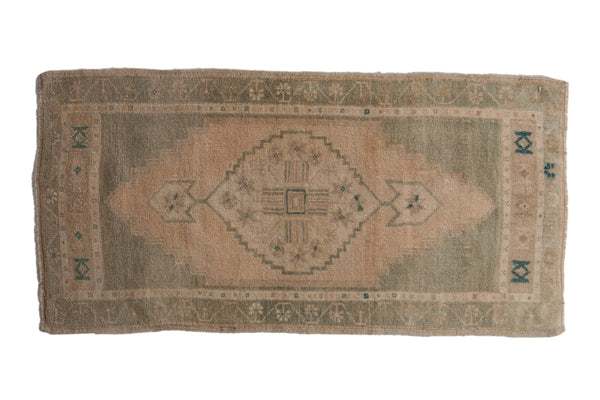 2x3.5 Vintage Distressed Oushak Rug // ONH Item 9572