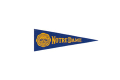 Vintage Notre Dame Felt Flag // ONH Item 9575