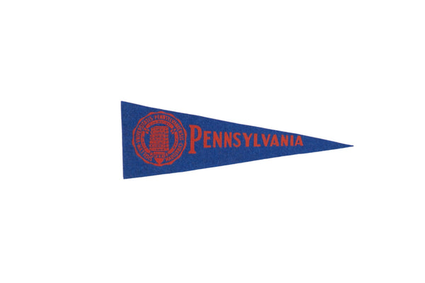 Vintage Pennsylvania University Felt Flag // ONH Item 9580