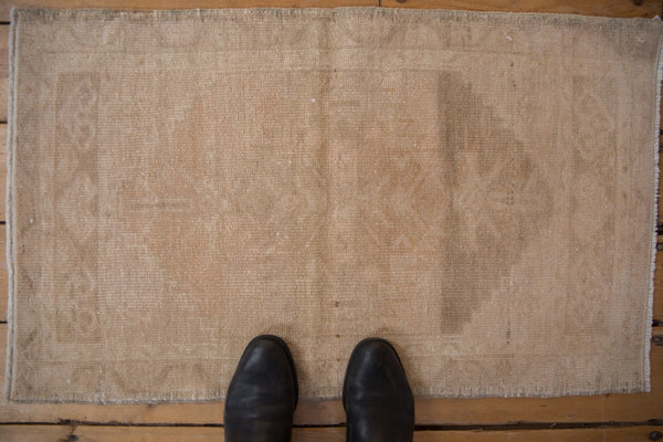 1.5x3 Vintage Distressed Oushak Rug Mat // ONH Item 9581 Image 1
