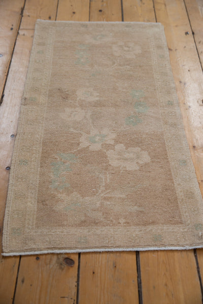 1.5x3.5 Vintage Distressed Oushak Rug Mat Runner // ONH Item 9582 Image 2