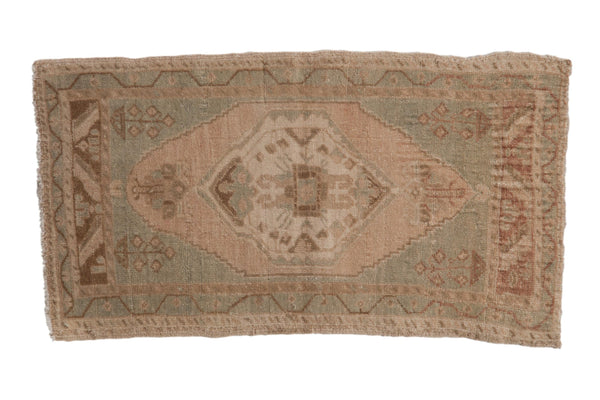 1.5x3.5 Vintage Distressed Oushak Rug Mat Runner // ONH Item 9583