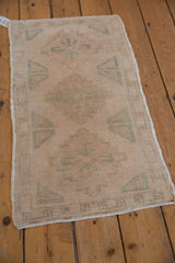 1.5x3 Vintage Distressed Oushak Rug Mat // ONH Item 9585 Image 2