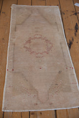 1.5x3.5 Vintage Distressed Oushak Rug Mat Runner // ONH Item 9589 Image 3