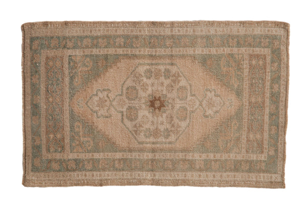 2x3 Vintage Distressed Oushak Rug Mat // ONH Item 9593