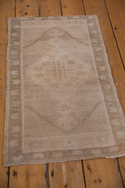 1.5x3 Vintage Distressed Oushak Rug Mat // ONH Item 9595 Image 2
