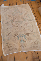 1.5x3 Vintage Distressed Oushak Rug Mat // ONH Item 9597 Image 2