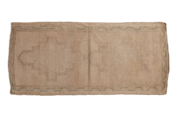 1.5x4 Vintage Distressed Oushak Rug Mat Runner // ONH Item 9598