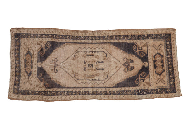 1.5x4 Vintage Distressed Oushak Rug Mat Runner // ONH Item 9602